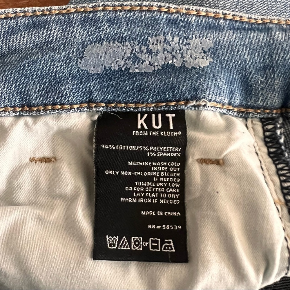Kut From The Kloth Women’s Jeans Size 6 Button Fly Ankle High Rise Cropped - Picture 12 of 15